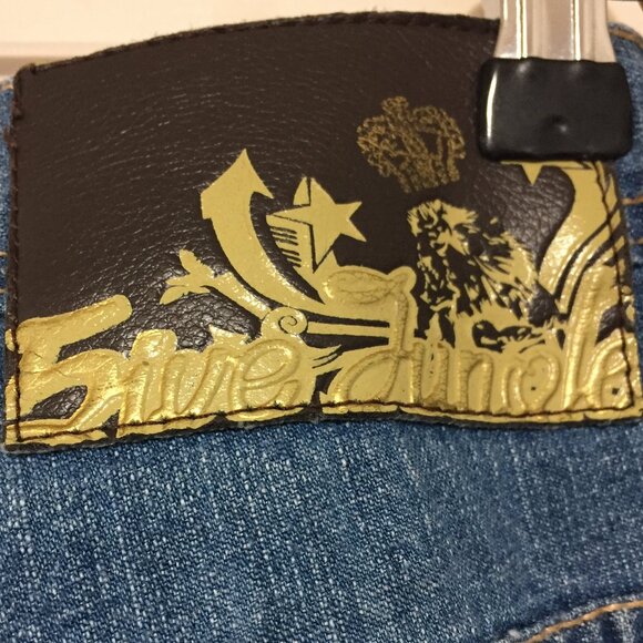 VINTAGE 5IVE JUNGLE & Co. WIDE LEG JEANS SHORTS SIZE 36 - Picture 7 of 8